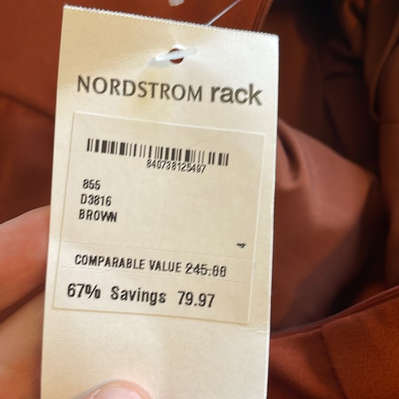 Alexia Admor rust brown V-neck a-line midi dress - Picture 7 of 7